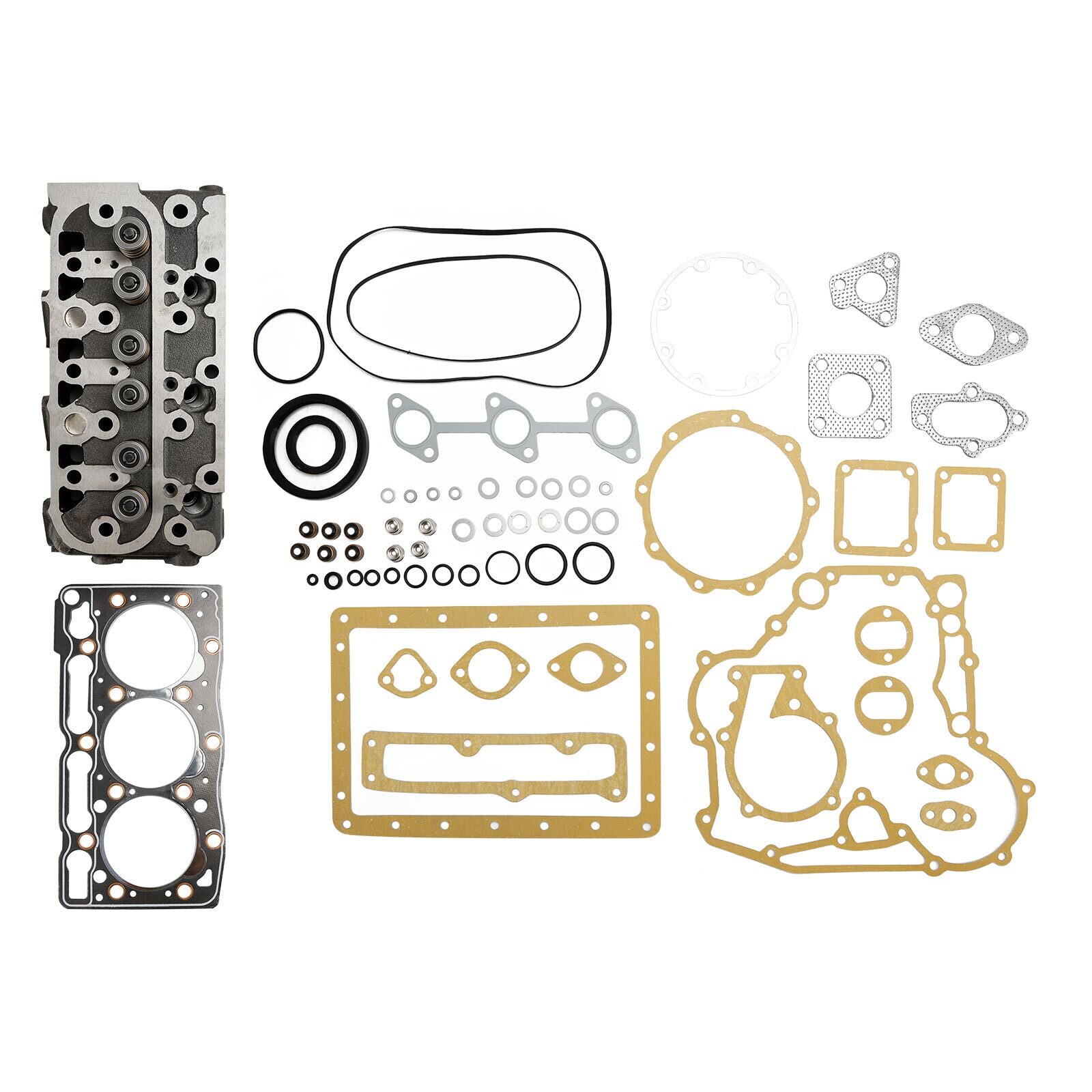 Complete Cylinder Head With Valve Spring & Full Gasket Kit For Kubota D1005 R1