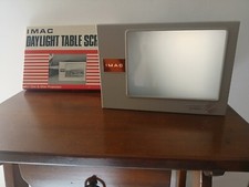 IMAC Daylight table screen, schermo per diapositive portatile vintage