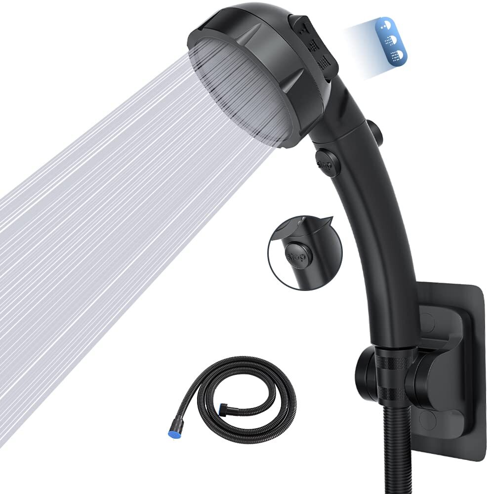 Handheld Shower Heads with Hose and Holder, High Pressure Shower Head with 3 ...