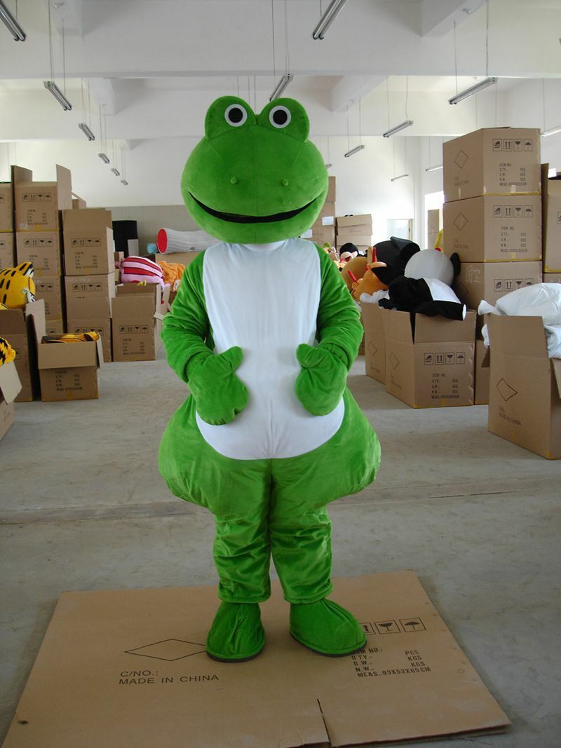 Frog Mascot Costume Cosplay Party Game Dress Outfit Advertising Halloween Adult