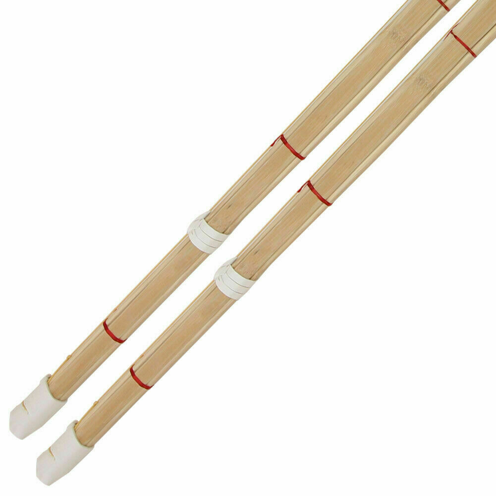 Pair of Kendo Shinai Bamboo Katana Practice Training Sword Sparing