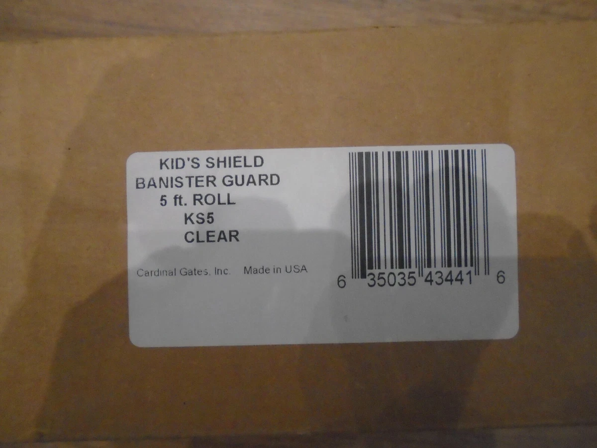 Cardinal Gates Kid s Shield Banister Guard 5 Feet Clear eBay