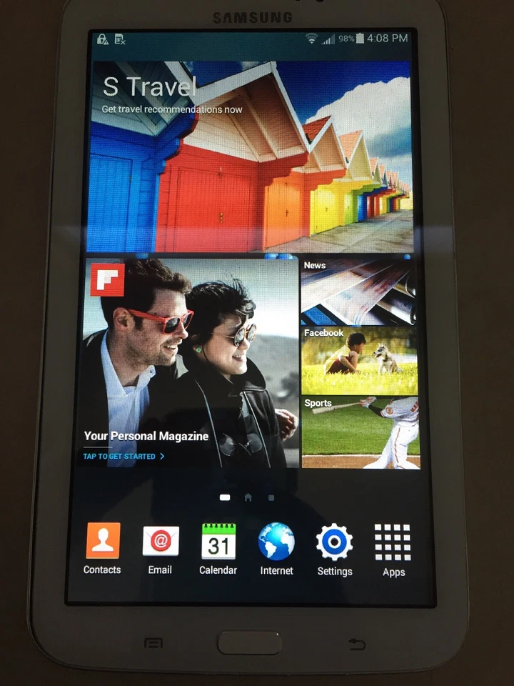 Samsung Galaxy Tab 3 SM-T217S 7" 16GB Wi-Fi 4G Sprint Tablet White 4.4 JellyBean - Image 4 of 4