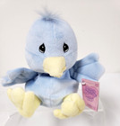 Vintage 1997 Precious Moments Tender Tails Duck Blue Bird Stuffed Animal Plush