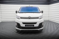 Cup Front Ansatz FüR Citroen Jumpy Mk3 Schwarz Spoilerlippe Schwert Spoiler