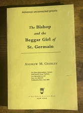 Bishop and The Beggar Girl of St. Germain Greeley Andrew Uncorrected Proof ID1,2