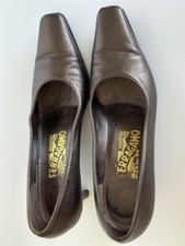Vintage Salvatore Ferragamo Women's Pumps. Metallic Brown. 7.5AA Mirror Heel