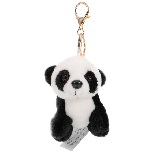 Child Keychain Zinc Alloy Panda Soft Animal Keychains Plush Toy