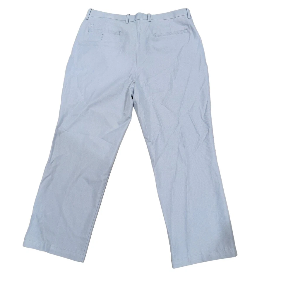Pantalones chinos Callaway Performance caqui bolsillos delanteros planos grises para hombre talla 38X30 Foto 2 de 4
