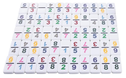 - 250126 - Mexikanisches Domino Zug - Premium-Qualität - 55 Dominosteine 8 mm... - Bild 6 von 7