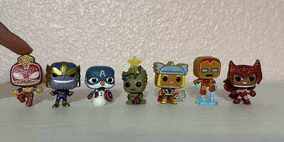 funko-pop-lot-7-mini-marvel-christmas-ebay