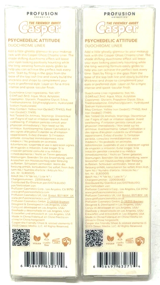 (2) Profusion Casper The Friendly Ghost Duochrome Liner NIP Psychedelic Attitude - Image 3 of 3