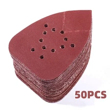 50PCS 60-220 Grit Mouse Sandpaper Sanding Pads for Black+Decker Sander