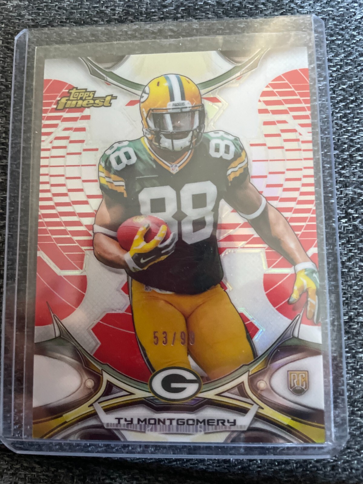 Ty Montgomery Finest #9 Red Refractor