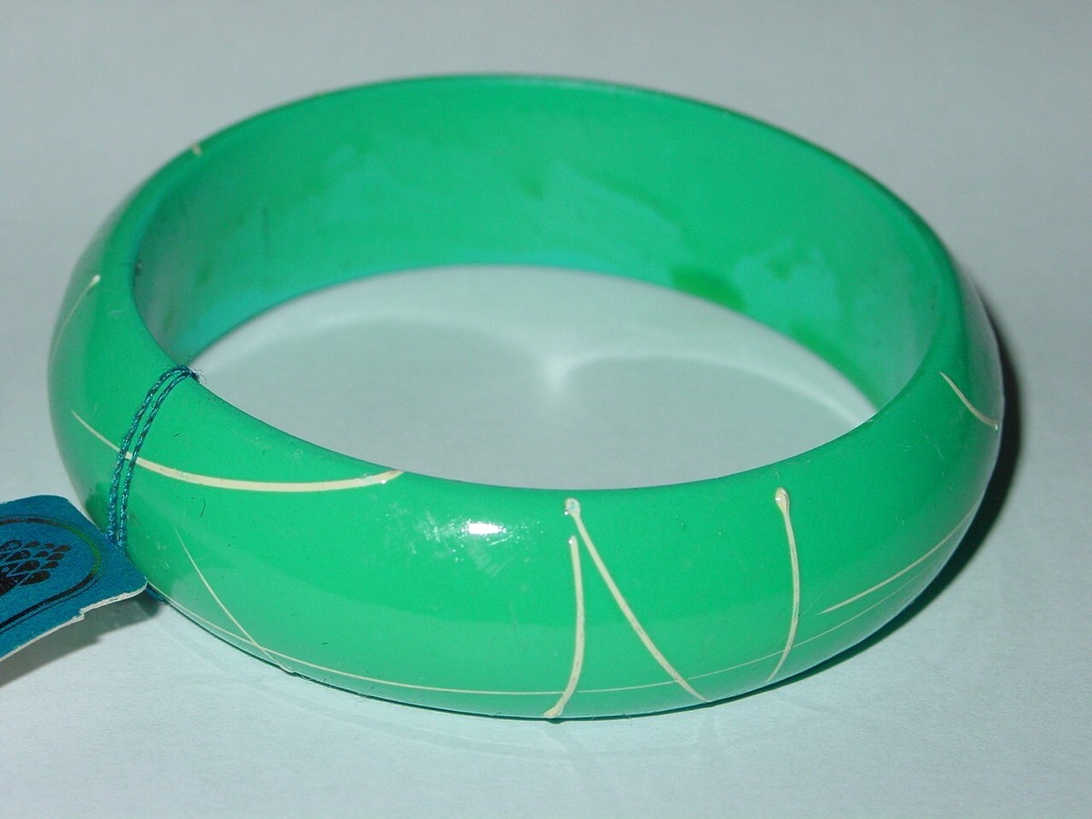 CAROLE INC VINTAGE 1980's DESIGNER BRACELET NEW WAVE NOS N/M -Aqua