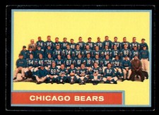 1962 Topps Football #25 Chicago Bears GD