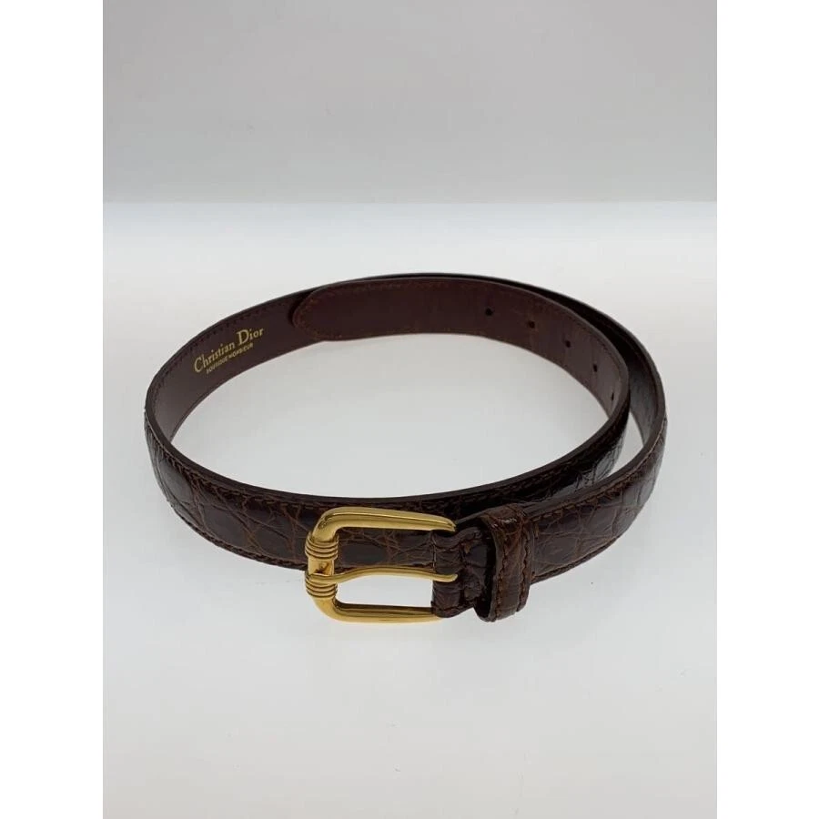 Authentique ceinture marron Christian Dior longueur totale 89 cm larg cm du Japon
