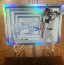 KAHLIL WATSON  2022 Bowman Chrome #B3D-12 Bowman In 3D MIAMI MARLINS