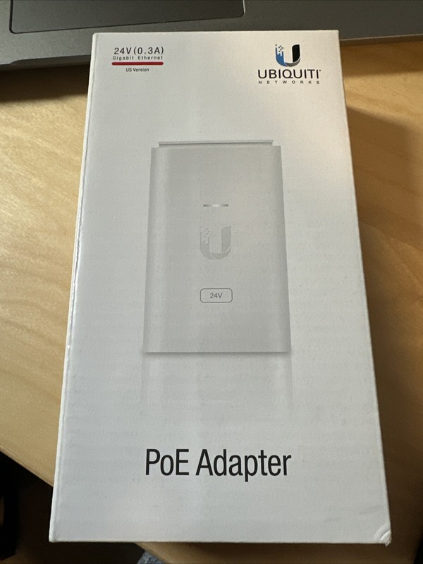 Ubiquiti Networks PoE Adapter - 24V (0.3A) Brand New 24-7W-G