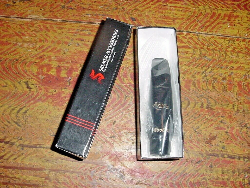 VINTAGE SELMER BRILHART EBOLIN SAXOFONE BARÍTONO BOCAL NOVO ESTOQUE ANTIGO ANOS 80 - Imagem 4 de 4