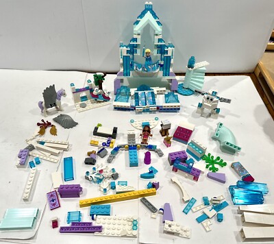 LEGO 43172 Disney Frozen Elsa's Magical Ice Palace Building Set Mostly  Complete