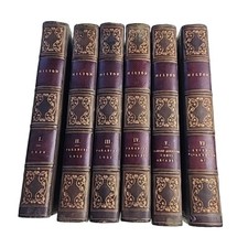 6x John Milton Poetical Works Brydges Macrone 1935 Hardback Book Lot
