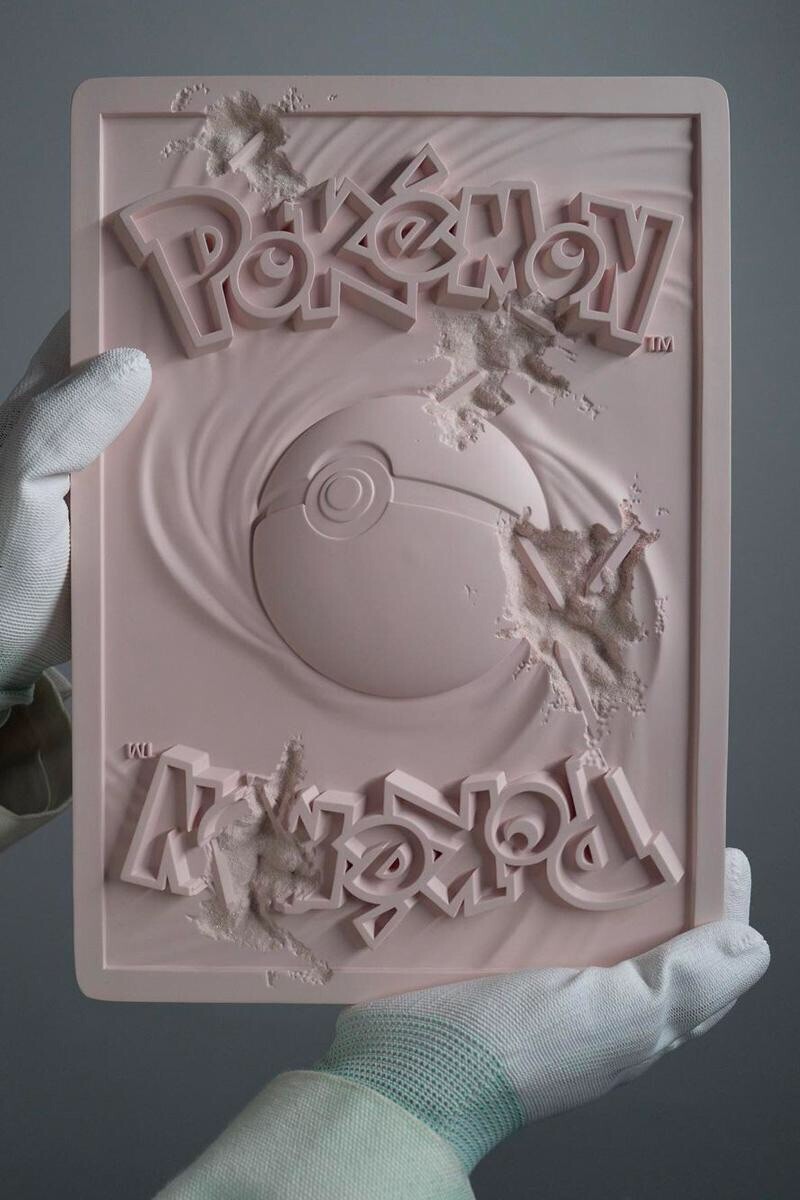 New Daniel Arsham Pink Crystalized Charizard Card LE 500