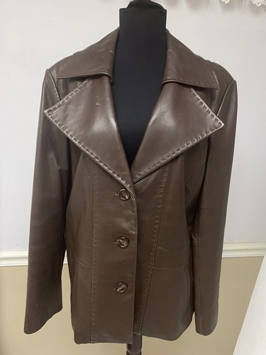 Vintage Brown Tiboa Leather Jacket | eBay