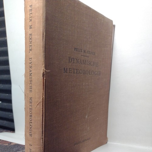 Dynamische Meteorologie by Felix M. Exner -1925 -German Antique Science Liter. - Picture 2 of 14