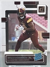 2022 Panini- Clearly Donruss #77 Brian Robinson Jr. Rated Rookie