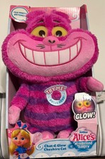 Disney Alice's Wonderland Bakery Plush 12" Chat & Glow Cheshire Cat Sound Light
