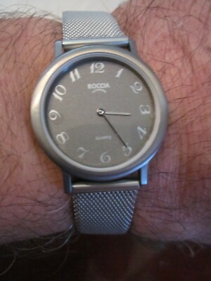LADIES' BOCCIA TITANIUM WATCH - QUARTZ  - 7 1/2'' - SC-8