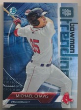 MICHAEL CHAVIS 2018 Bowman Chrome TRENDING REFRACTOR RC RED SOX
