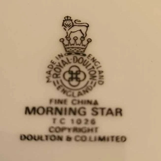 VINTAGE ROYAL DOULTON TEA TRIO - 'MORNING STAR' - ATOMIC DESIGN - STUNNING - image 4 of 4