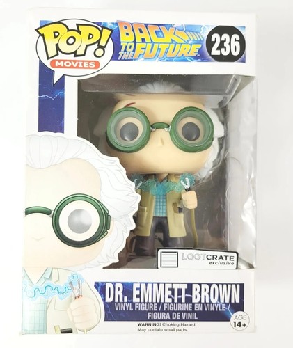 Back To The Future DR. EMMETT BROWN #236 Funko POP! Loot Crate Exclusive NEW | eBay