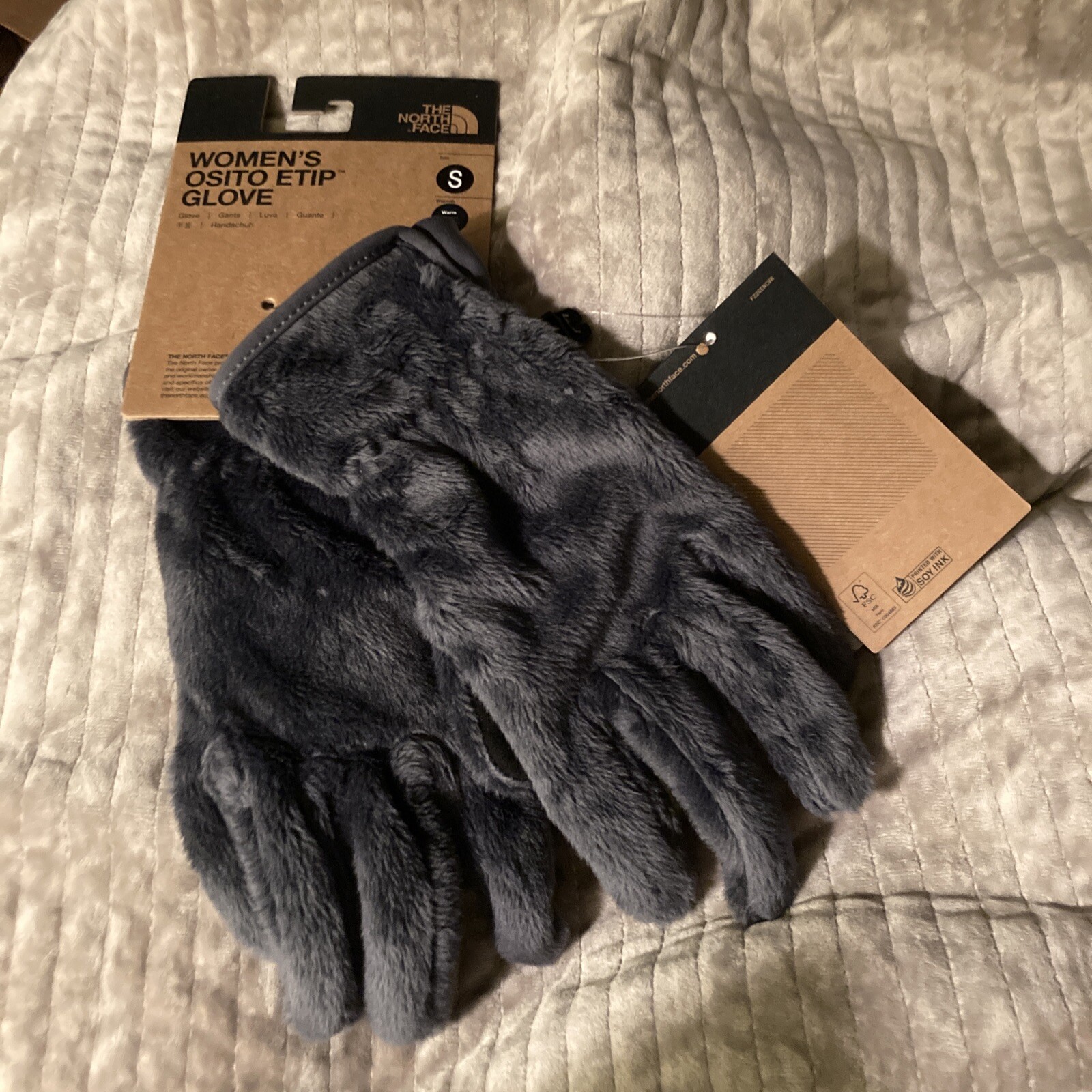 The North Face Women's Osito Etip Fleece GlovesUR PoweredVanadis Gray