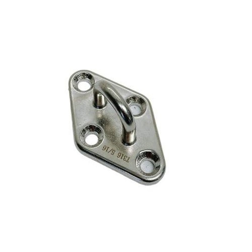 Almohadilla de diamante marina 5/16" soldado a ojos SS316 plataforma elevadora de acero inoxidable 4 piezas - Imagen 6 de 7