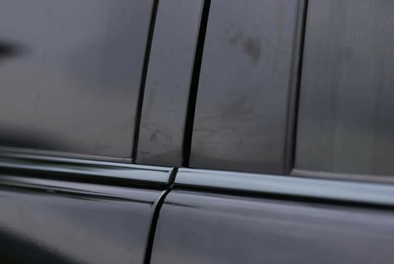 Black steel Car Window Frame Sill Trim Cover For Toyota FJ Cruiser 2007-2014 Foto 3 de 4