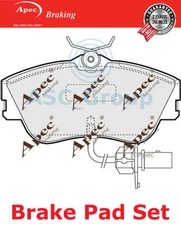 Apec Front Brake Pads Set EO Quality Replacement with Wear Indicator PAD1155