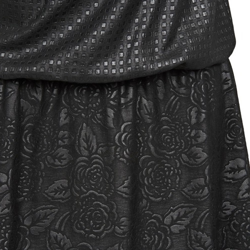 FORNARINA Elodie Dress Short Elegant Embossed Floral Black Evening Cocktail - Picture 2 of 11