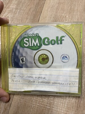 Sid Meier s Sim Golf PC CD-Rom Game 2001 EA Games