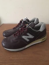 New Balance M576LC Leather Burgundy Made In USA Size 9 New
