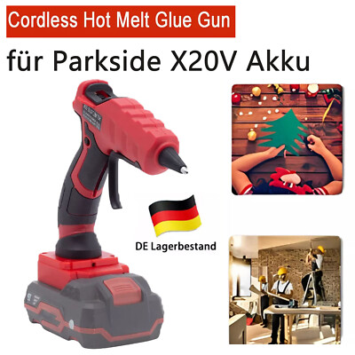Heißklebepistole Handwerk Hot Melt Glue Gun Für Parkside X20V Akku Handarbeit