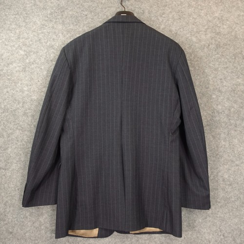 PAUL STUART Navy Sport Coat 38R Small Pinstripe Tailored Blazer Suit Luxe Luxury - Picture 3 of 18