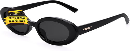 Retro Oval Sunglasses for Women - 90S Small Sun Glasses Trendy Shades ⭐️⭐️⭐️⭐️⭐️