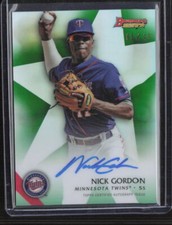 2015 Bowman's Best #B15-NG Nick Gordon Best of 2015 Autographs Green /99