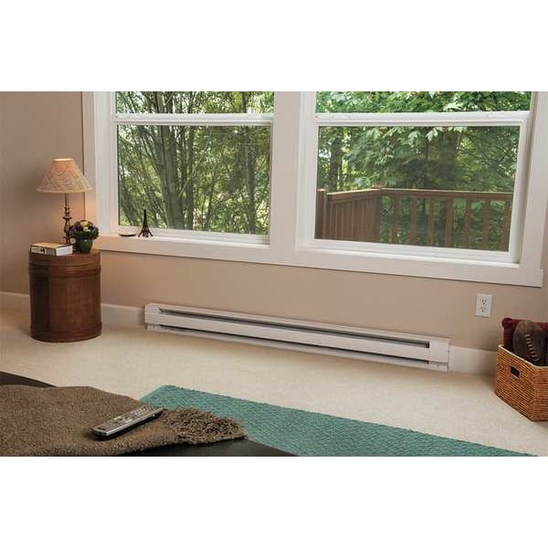 Cadet 6F1500-1W 72" Electric Baseboard Heater, White, 1500W, 120V