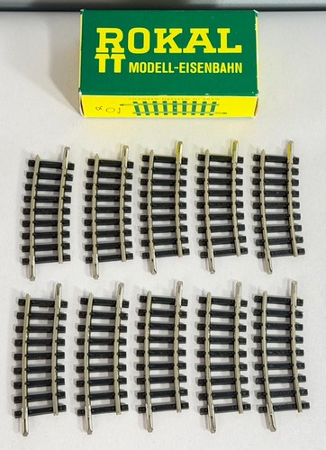 Juego de 10 vías curvas escala TT Rokal vintage en caja 02134 | Condition: Used