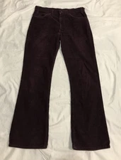Vintage Levi's Corduroy #646 Pants Mens 34 X 31  Bootcut PURPLE