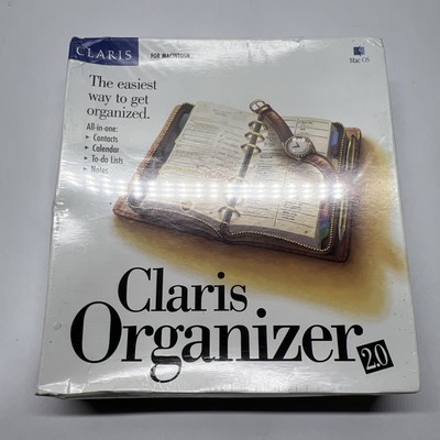 Claris Organizer 2.0 for Macintosh , Complete 1996 Brand New